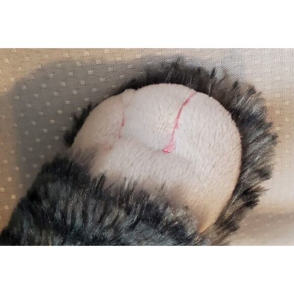 Teddy Mountain Grey Striped Cat Stuffed Animal Plush Toy Embroidered Eyes - Picture 7 of 11